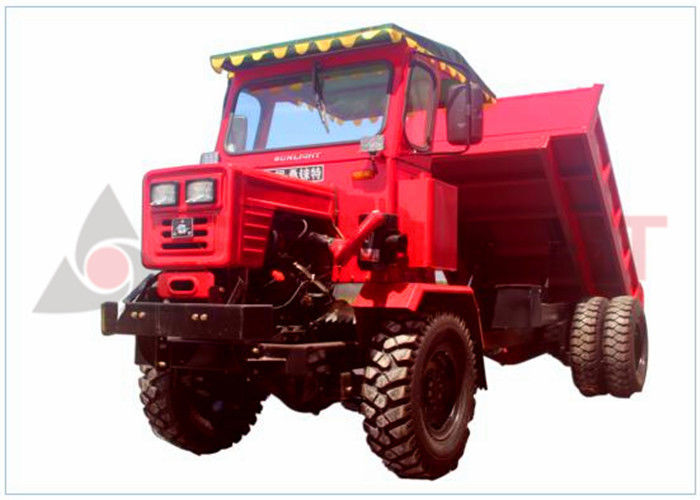 Ηλεκτρονικό αρθρωμένο εκκινητής Tipper φορτηγό, αρθρωμένο κόκκινο χρώμα φορτηγών έλξης προμηθευτής