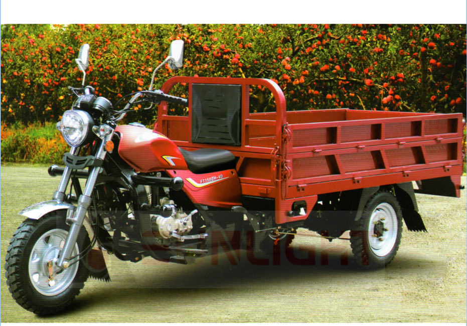 Βαρύ φορτηγό απορρίψεων μοτοσικλετών φόρτωσης τρίτροχων για τη φυτεία φρούτων φορτίου προμηθευτής