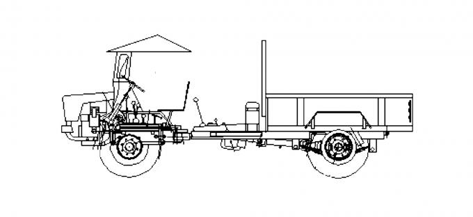 50HP αρθρωμένα οπίσθια φορτηγά απορρίψεων για τη χρήση γεωργίας στο ωφέλιμο φορτίο slt-50 περιοχής 4t βουνών 0